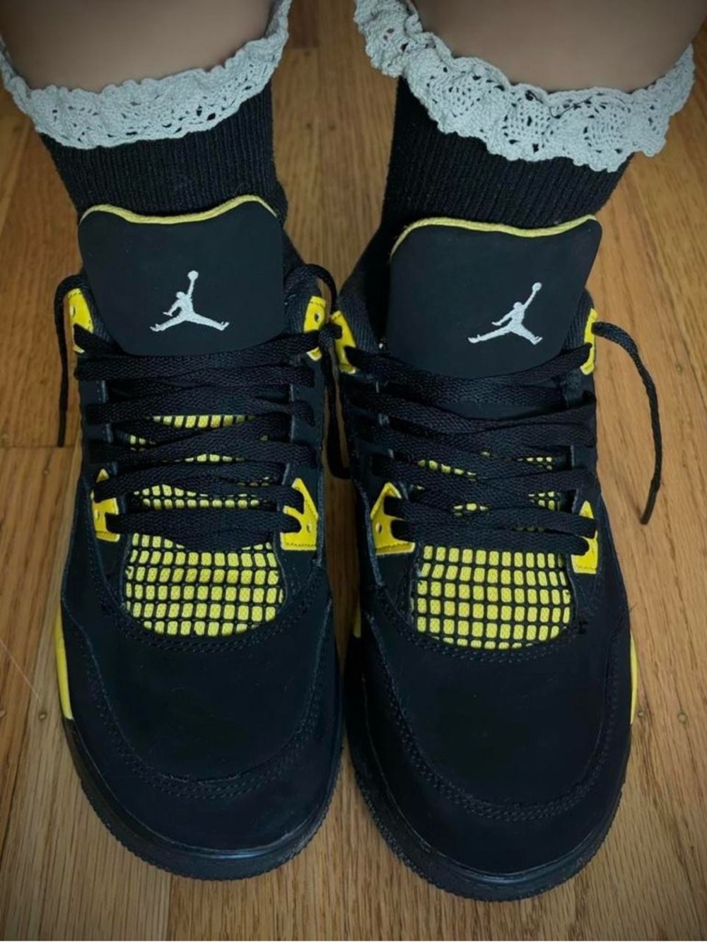 Jordan Black and Yellow Retro Thunders